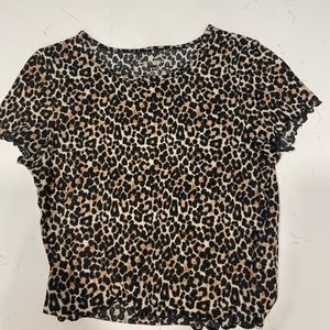 Cheetah crop top